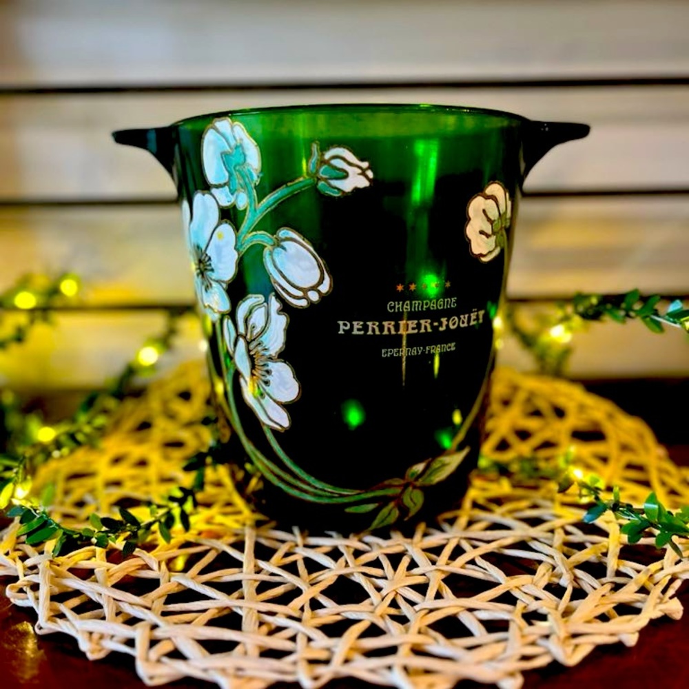 Vintage Perrier Jouet Glass French Champagne Ice Bicket